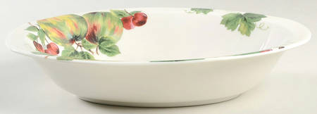 Vintage Grape 10" Oval Vegetable Bowl