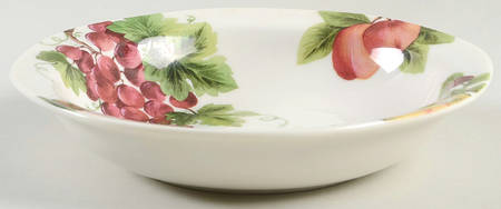 Vintage Grape Rim Fruit/Dessert (Sauce) Bowl