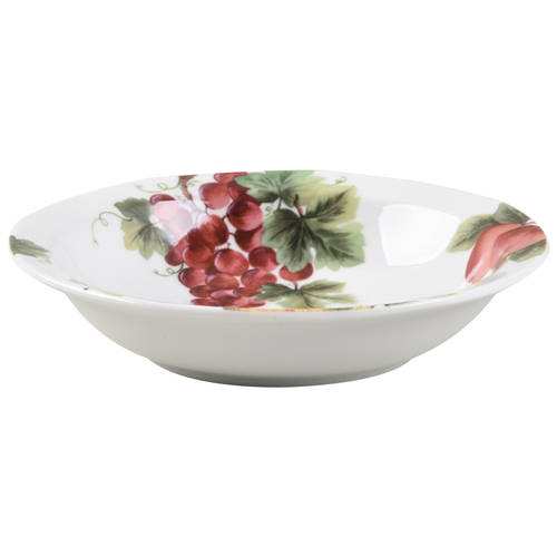 Vintage Grape Rim Fruit/Dessert (Sauce) Bowl