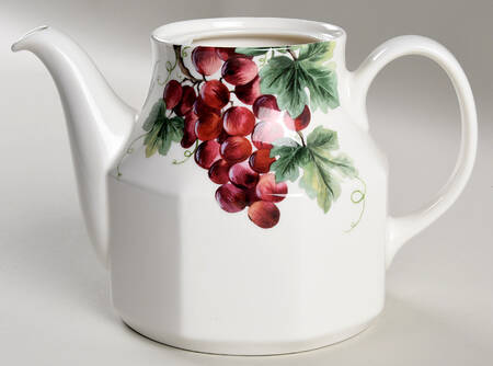 Vintage Grape Teapot No Lid