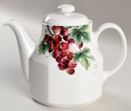 Vintage Grape Teapot & Lid