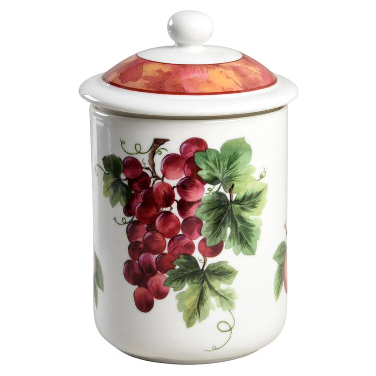 Vintage Grape Large Canister & Lid by Royal Doulton