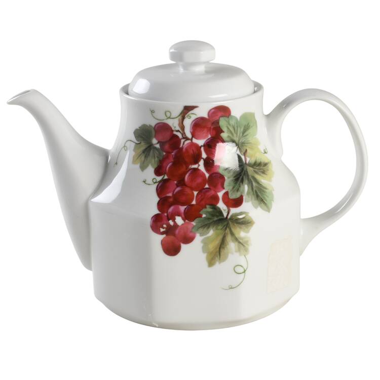 Vintage Grape Teapot & Lid