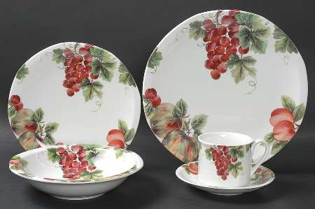 Vintage Grape 5 Piece Place Setting