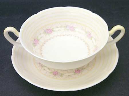 The Westminster Footed Cream Soup Bowl & Saucer Set