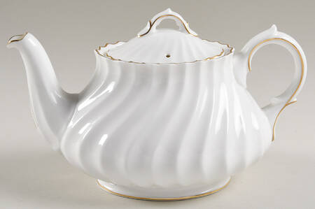 White Teapot & Lid
