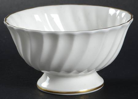 White Open Sugar Bowl