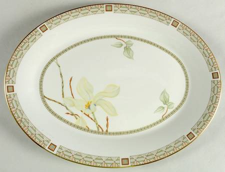 White Nile 13" Oval Serving Platter