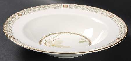 White Nile Large Rim Soup Bowl