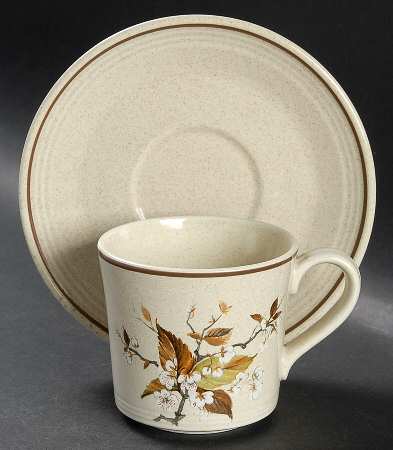 Wild Cherry Flat Cup & Saucer Set