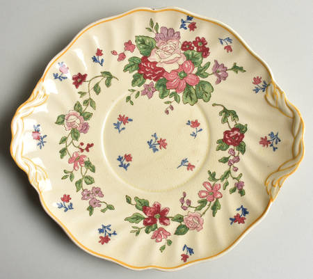 Wildflower Handled Cake Plate