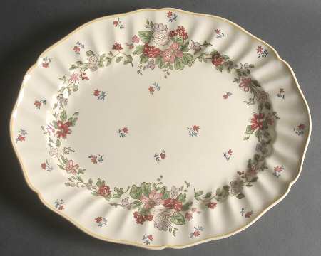 Wildflower 15" Oval Serving Platter