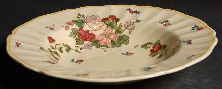 Wildflower Rim Soup Bowl