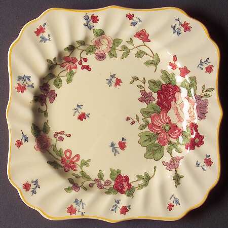 Wildflower Square Salad Plate