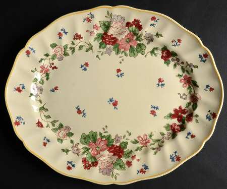 Wildflower 13" Oval Serving Platter