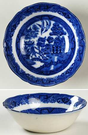 Willow (Flow Blue) Coupe Cereal Bowl