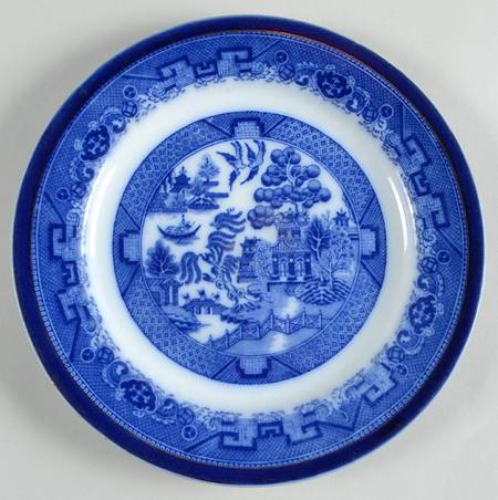 Willow (Flow Blue) Salad Plate