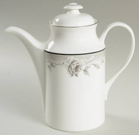 Winter Rose Coffee Pot & Lid