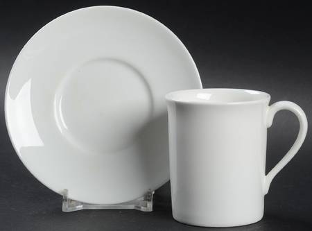 Wistful (Georgian Shape) Flat Demitasse Cup & Saucer Set