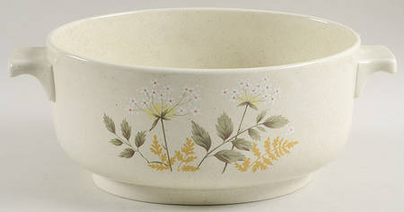 Will O' The Wisp (Double Green Lne) 2.5 Quart Oval Covered Casserole No Lid