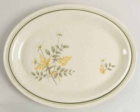 Will O' The Wisp (Double Green Lne) 13" Oval Serving Platter