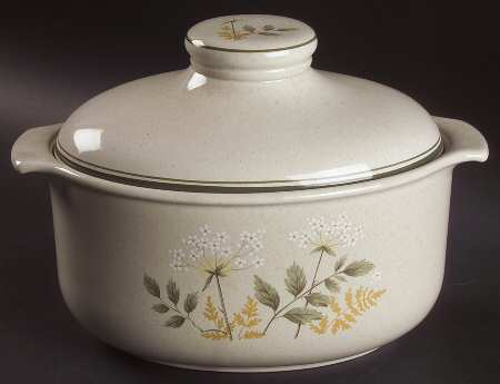 Will O' The Wisp (Double Green Lne) 2 Quart Oval Covered Casserole