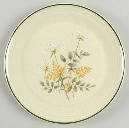 Will O' The Wisp (Single Green Line) Salad Plate