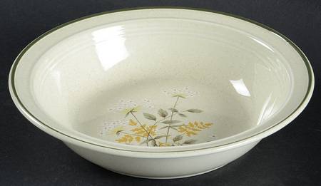 Will O' The Wisp (Single Green Line) Rim Soup Bowl