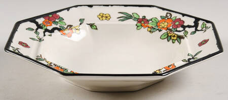 Woburn Black (No White Flowers) Round Butter No Lid