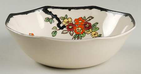 Woburn Black (No White Flowers) Coupe Cereal Bowl