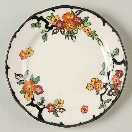 Woburn Black (No White Flowers) Bread & Butter Plate