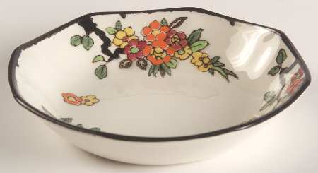 Woburn Black (No White Flowers) Fruit/Dessert (Sauce) Bowl