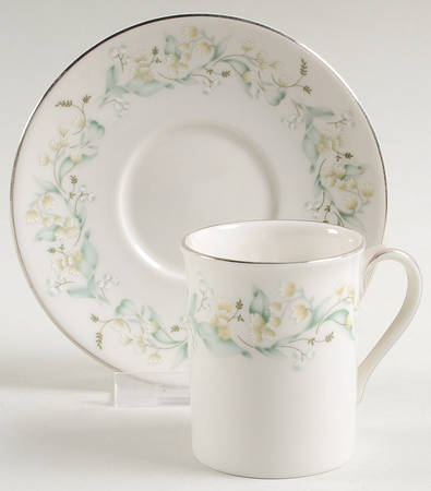 Woodland Glade Flat Demitasse Cup & Saucer Set