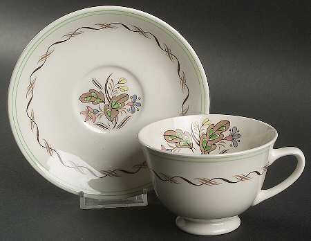 Woodland Footed Cup & Saucer Set