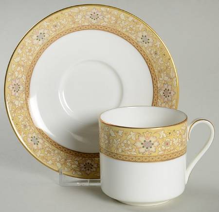 Woodside Flat Demitasse Cup & Saucer Set