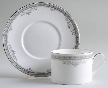 York Flat Cup & Saucer Set