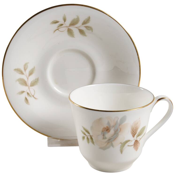 Yorkshire Rose Flat Cup & Saucer Set