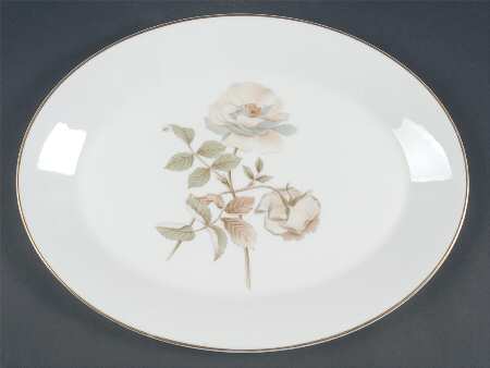 Yorkshire Rose 13" Oval Serving Platter