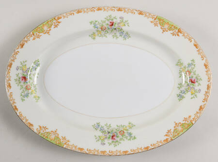 RDB1 12" Oval Serving Platter by Royal Derby (Japan)