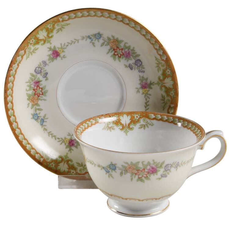 RDB3 (JAPAN) Footed Cup & Saucer Set by Royal Derby (Japan)