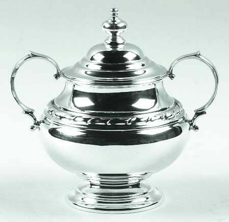 Hibiscus (Sterling, Hollowware) Sugar Bowl & Lid