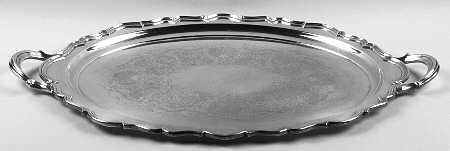 Provincial (Silverplate, Hollowware) Medium Silverplate Waiter Tray