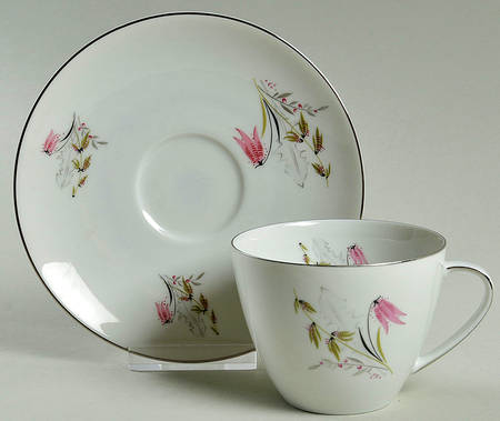 Mountain Bell Flat Cup & Saucer Set