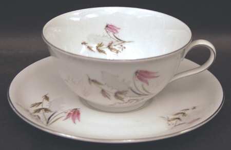 Mountain Bell Footed Cup & Saucer Set