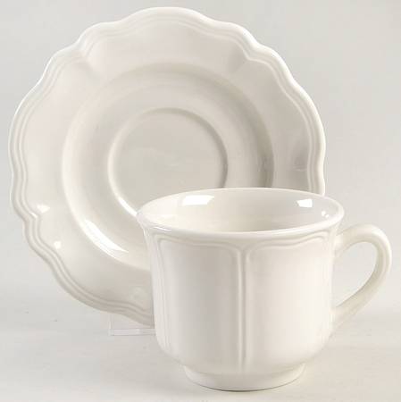 Heirloom Footed Cup & Saucer Set