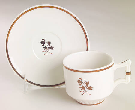 Tea Leaf Flat Cup & Saucer Set by Red Cliff