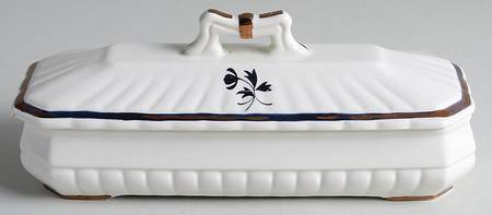 Tea Leaf Covered Brush Holder by Red Cliff