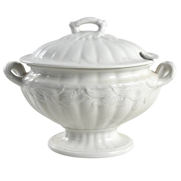 Wheat (Ribbed) Tureen & Lid by Red Cliff