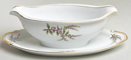 Avon Gravy Boat with Attached Underplate