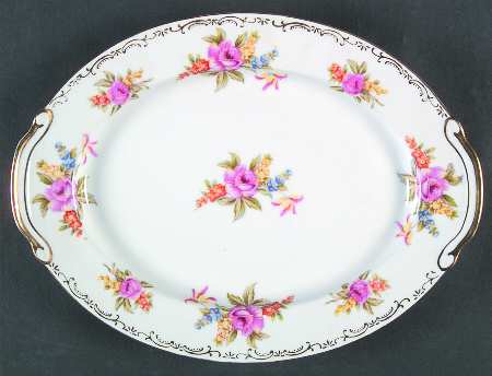 Belle Rose 11" Oval Serving Platter